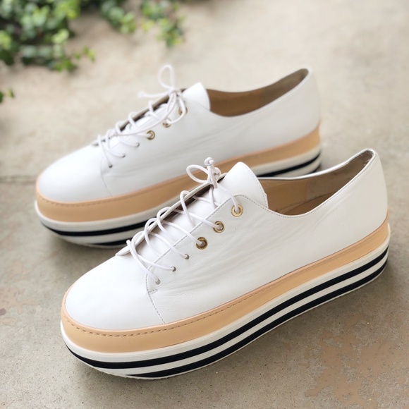 Stuart Weitzman Activate Striped Platform Sneaker - Picture 3 of 5